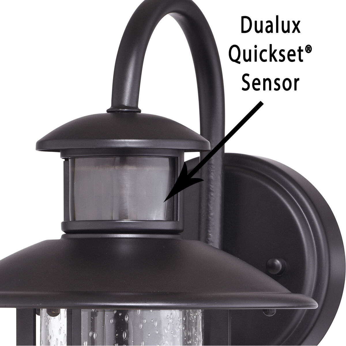 Bar Harbor 1 Light 13 inch Noble Bronze Outdoor Motion Sensor Wall