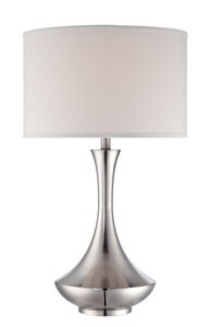 Elisio 31 inch 150.00 watt Polished Steel Table Lamp Portable Light