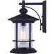 Madison 1 Light 13 inch Black Outdoor Wall Light