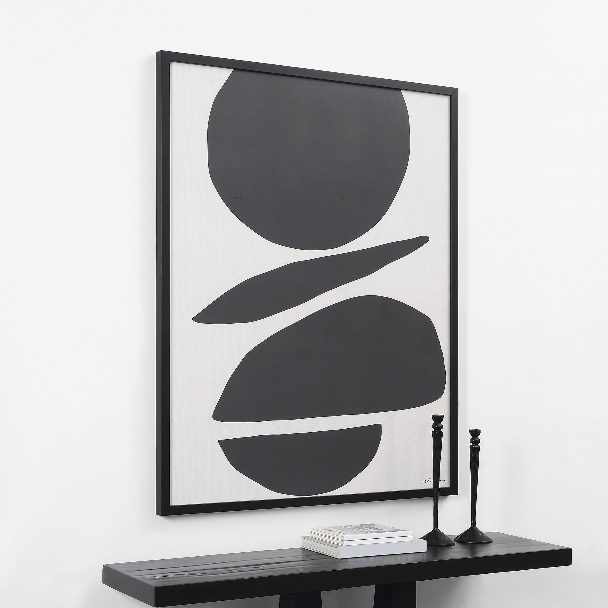 Cercola Black/White Wall Art