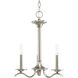 Inspire 3 Light 17 inch Brushed Nickel Chandelier Ceiling Light