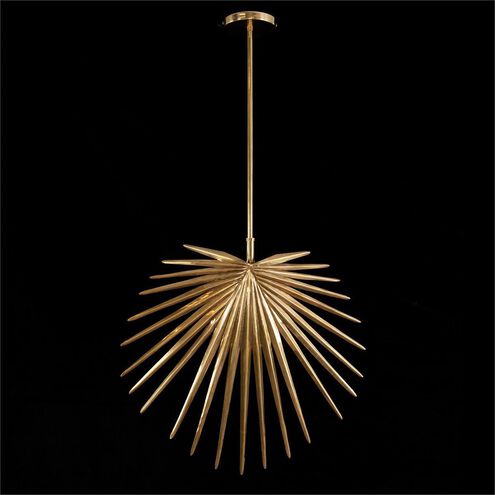 Fan Palm 23 inch Antiqued Pendant Ceiling Light