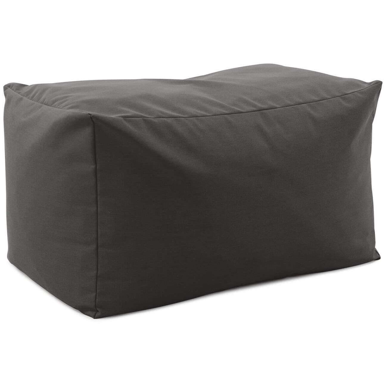 Seascape 18.25 inch Charcoal Outdoor Pouf Bench