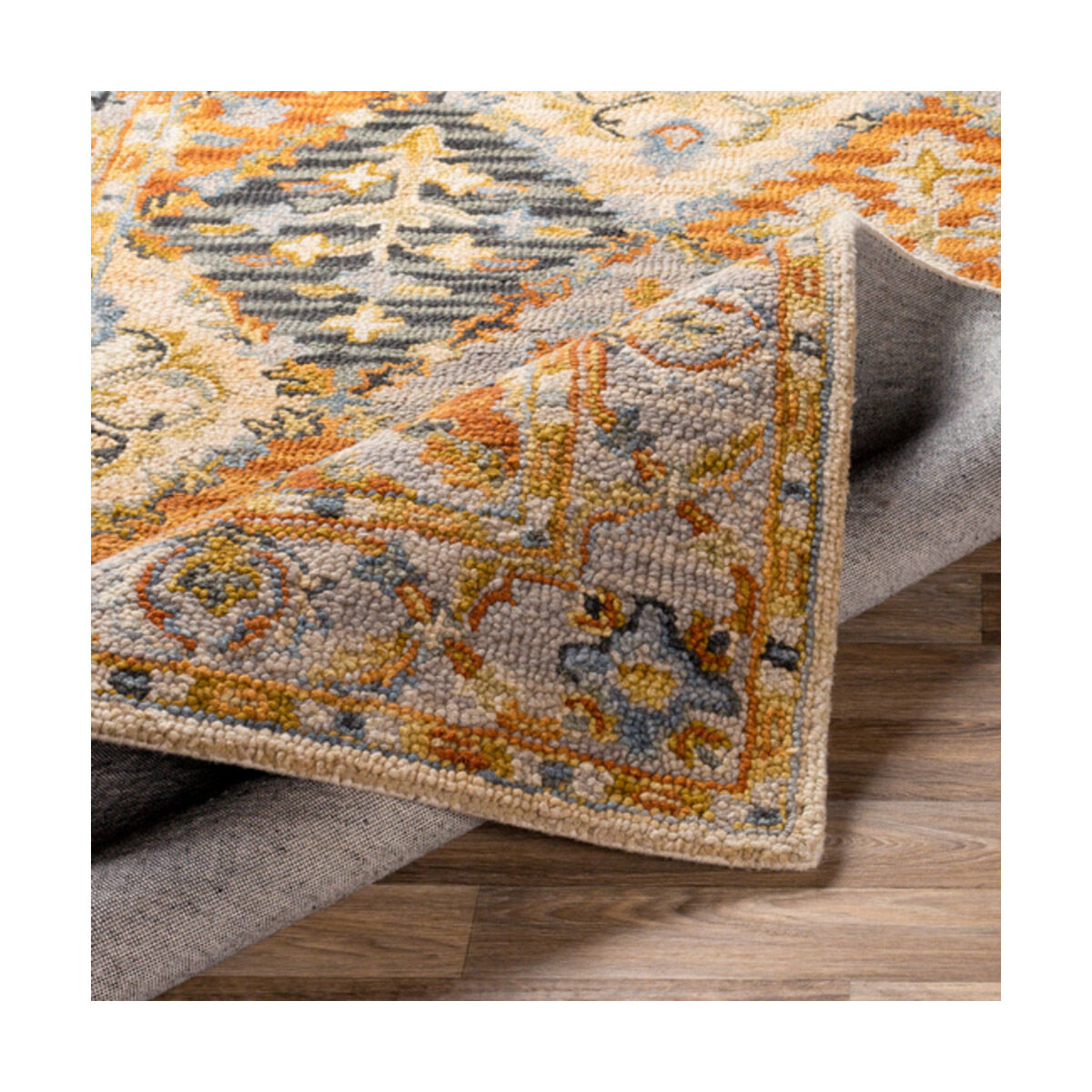 Artemis 72 X 48 inch Burnt Orange/Camel/Charcoal/Denim/Olive Rugs