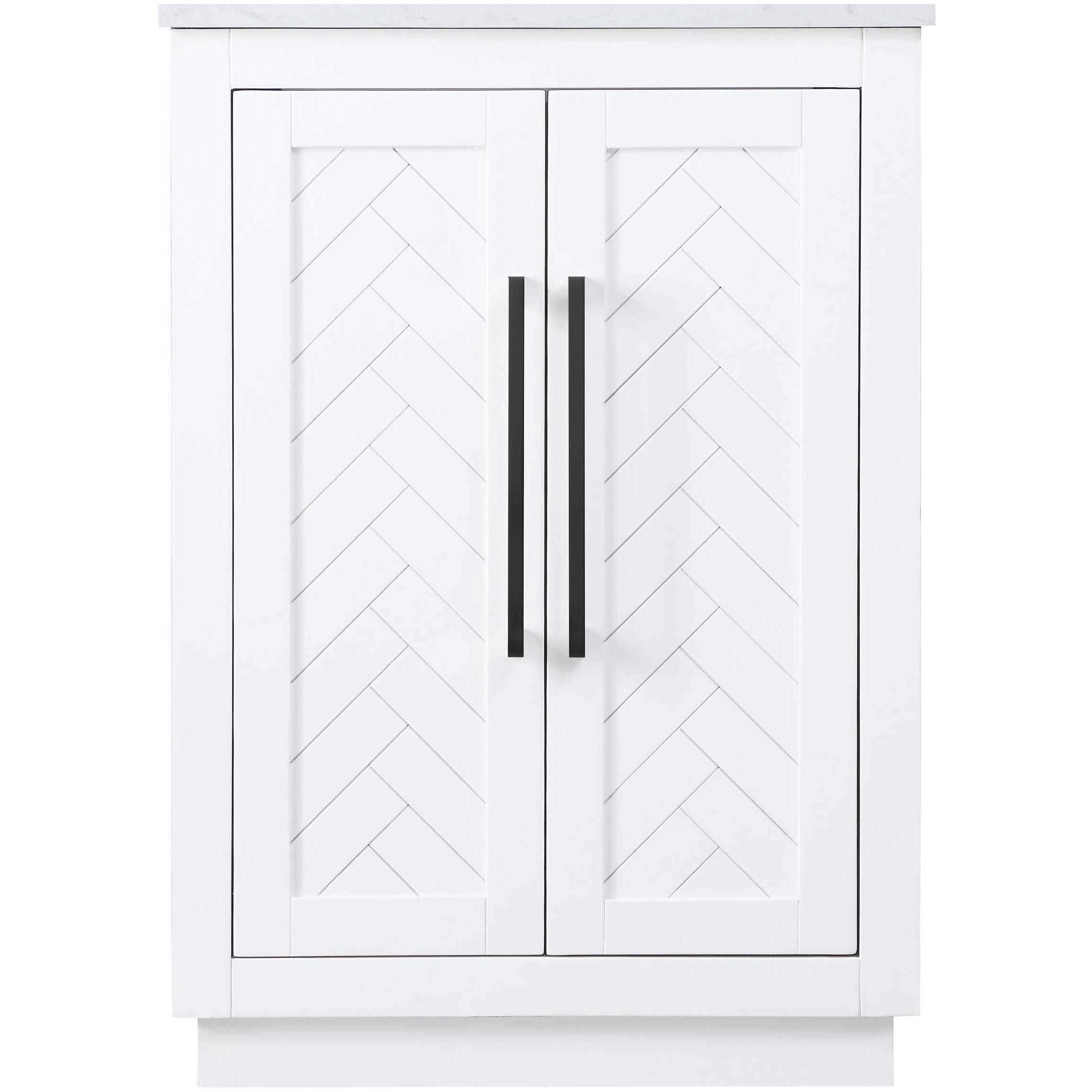 Chase 24 X 34 inch White Bathroom Vanity Cabinet