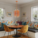 Kane 30 Light 17.75 inch Pumpkin with Modern Brass Chandelier Ceiling Light