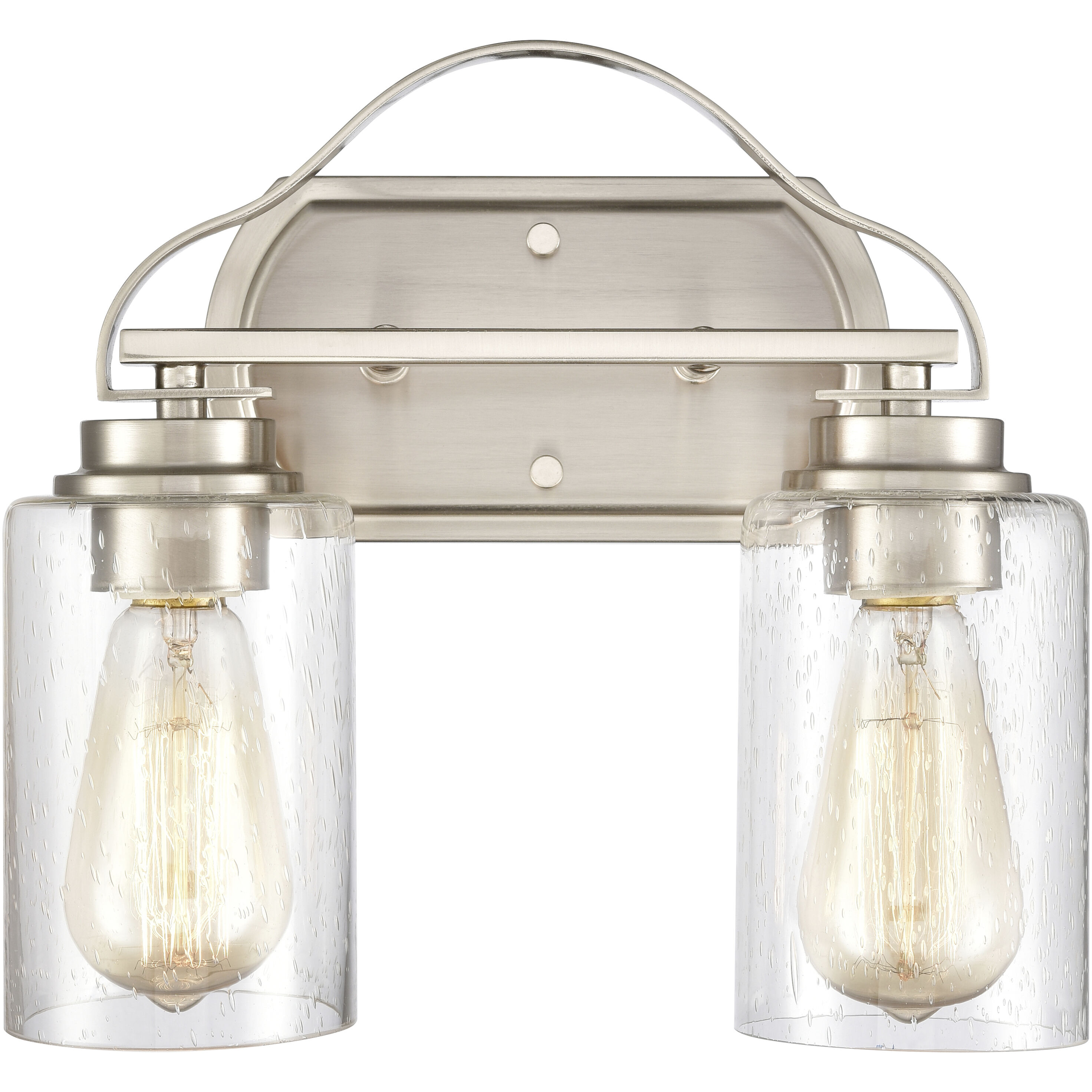 Market Square Vanity Light Wall Light in Brushed Nickel