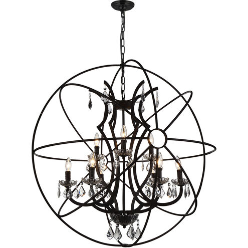 Campechia 9 Light 36 inch Brown Up Chandelier Ceiling Light