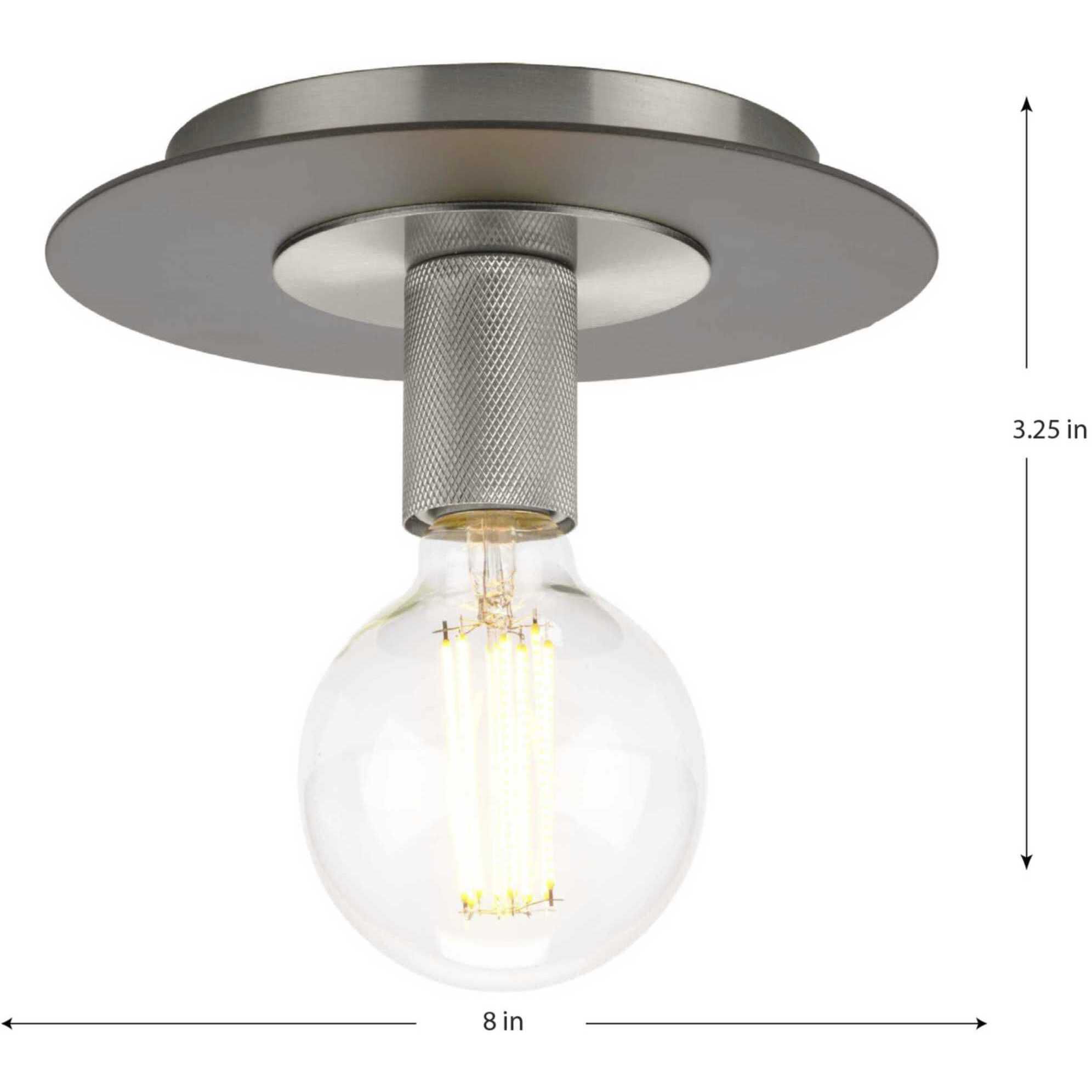 Brushed nickel flush mount light fixtures hotsell
