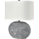 Elin 20 inch 100.00 watt Concrete Table Lamp Portable Light