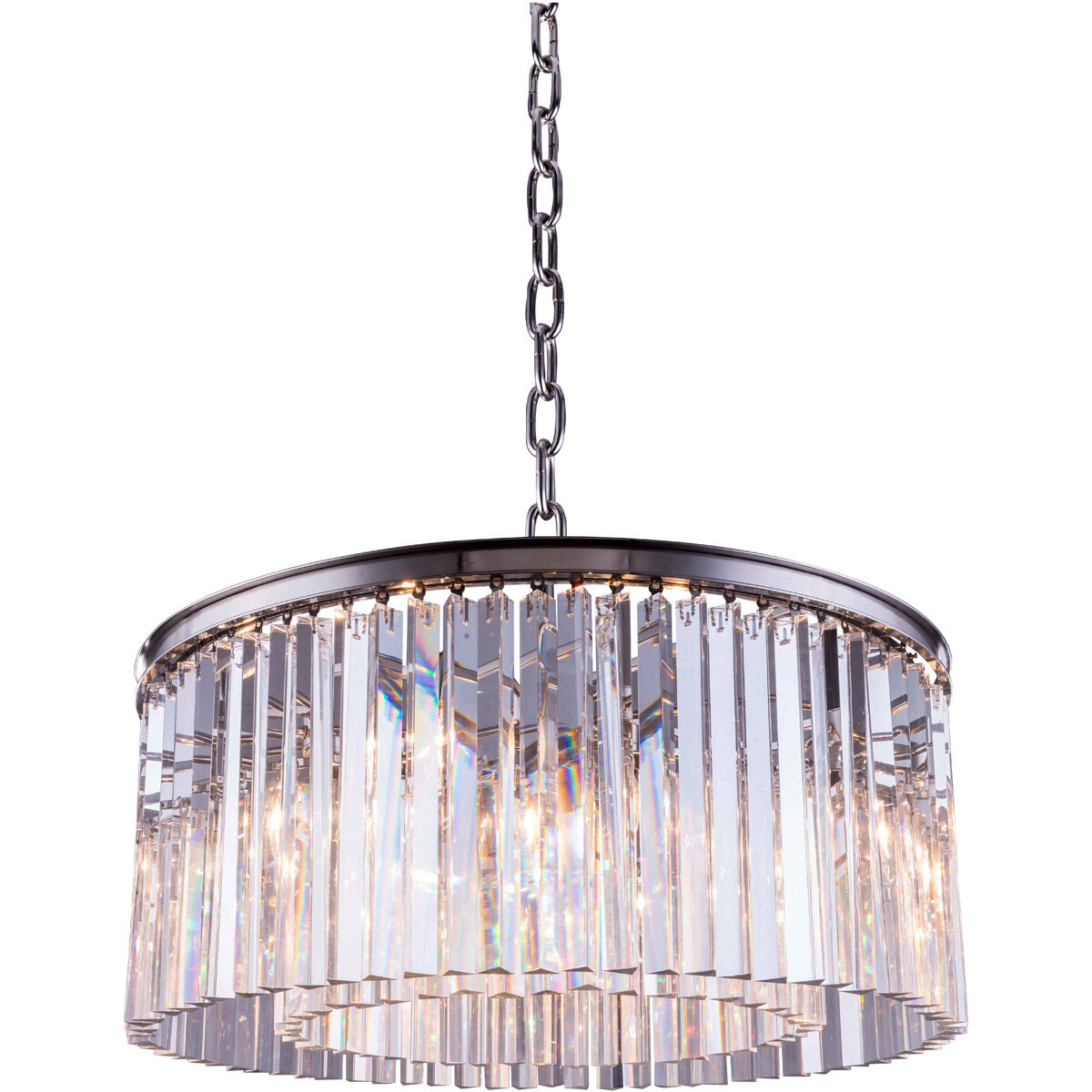 Sydney 8 Light 32 inch Polished Nickel Pendant Ceiling Light in Clear, Urban Classic