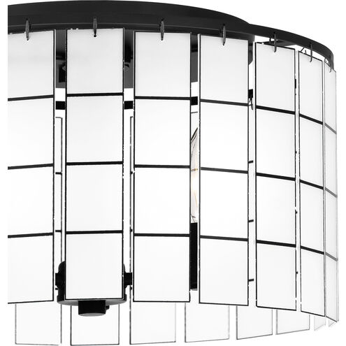 Seigler 3 Light 14 inch Matte Black Semi-Flush Mount Ceiling Light