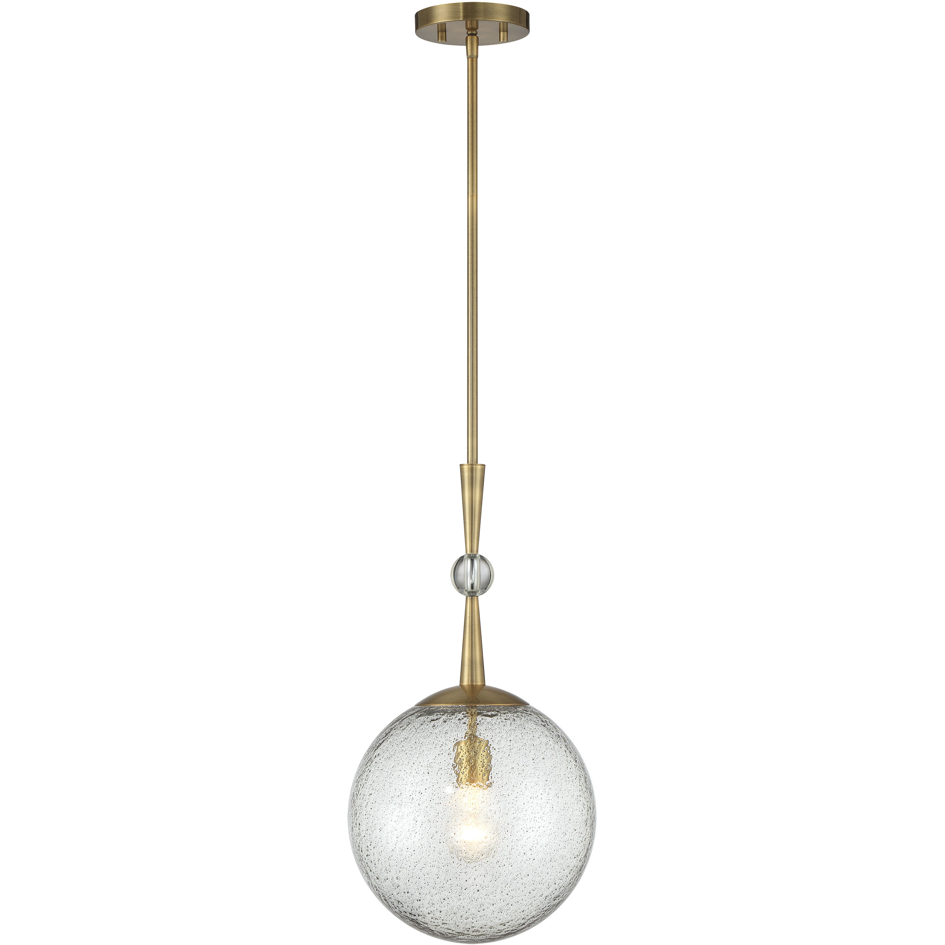 Populuxe 1 Light 11 inch Oxidized Aged Brass Mini Pendant Ceiling Light