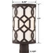 Jennings 1 Light 17 inch Dark Bronze Post, Libby Langdon