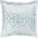 Versaille 26 X 26 inch Ice Blue, Sage Euro Sham