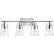 Foster 4 Light 31.75 inch Chrome Vanity Light Wall Light