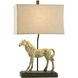 Signature 31 inch 100 watt Dapple Gray Table Lamp Portable Light