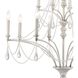 French Parlor 12 Light 36 inch Vintage White with Clear Chandelier Ceiling Light