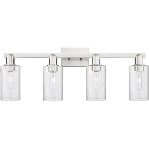 Arcadia Clymer 4 Light 30.88 inch Brushed Satin Nickel Bath Vanity Light Wall Light in Seedy