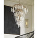 Warwick 1 Light 7 inch Contemporary Silver Leaf ADA Wall Sconce Wall Light, Tall, Bunny Williams Collection