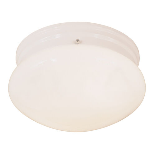 Signature 1 Light 8 inch White Flush Mount Ceiling Light