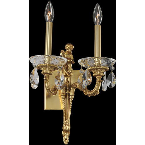 Marseille 2 Light 12.5 inch Antique Brass Wall Sconce Wall Light