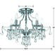 Cedar 5 Light 18.5 inch Polished Chrome Semi Flush Ceiling Light in Clear Hand Cut