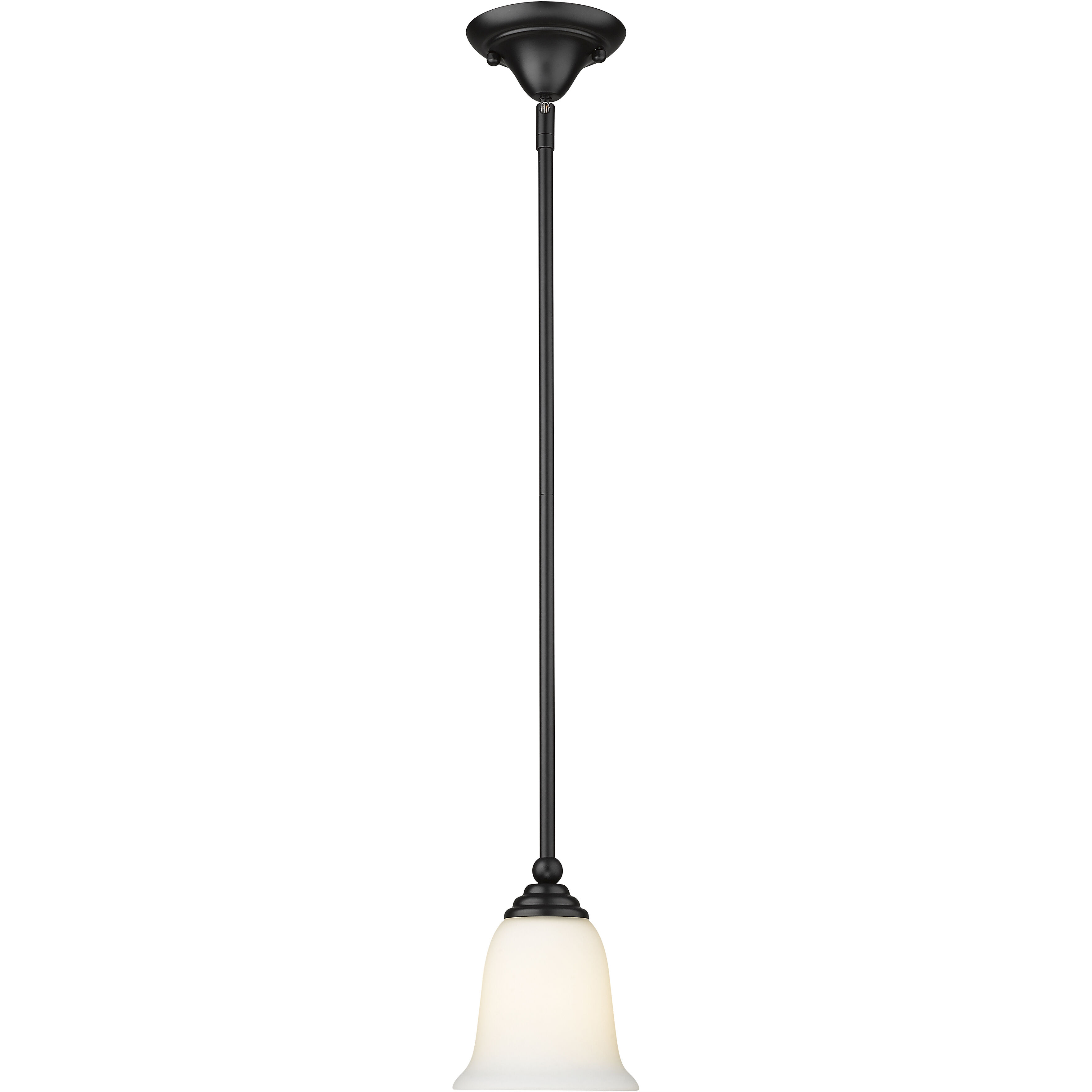Lagoon 1 Light 6 inch Matte Black Pendant Ceiling Light