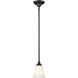 Lagoon 1 Light 6 inch Matte Black Pendant Ceiling Light