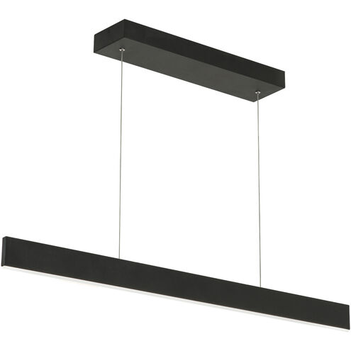 Stealth LED 1 inch Black Linear Pendant Ceiling Light