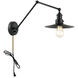 Brixson 1 Light 9 inch Black Wall Sconce Wall Light