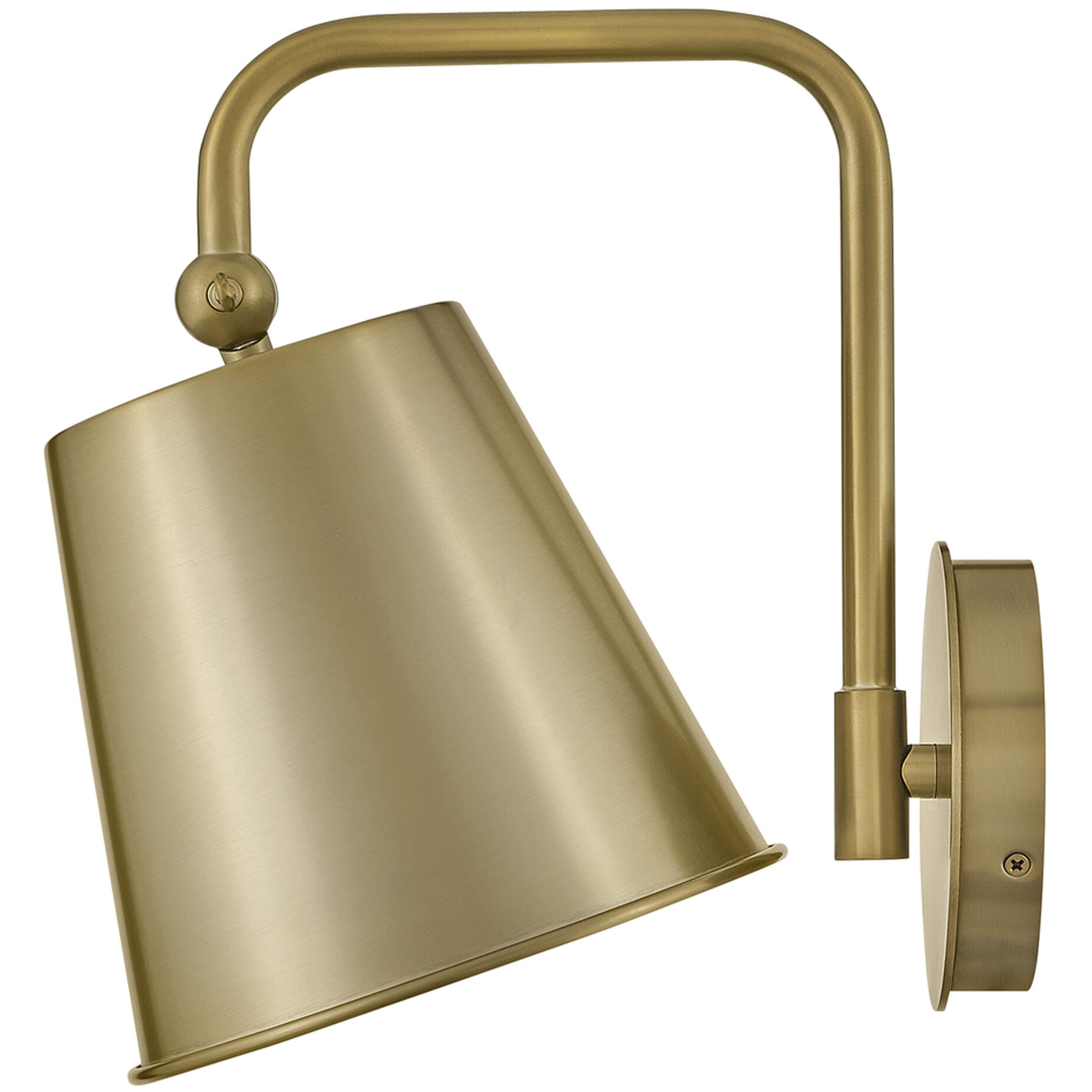 Blake LED 8 inch Lacquered Brass Sconce Wall Light