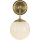 Alora Mood Fiore 1 Light 6 inch Brushed Gold Bath Vanity Light Wall Light