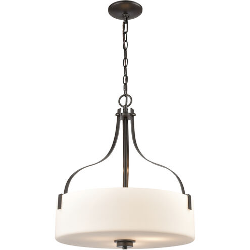 Market Square 3 Light 18 inch Oil Rubbed Bronze Pendant Ceiling Light, Large