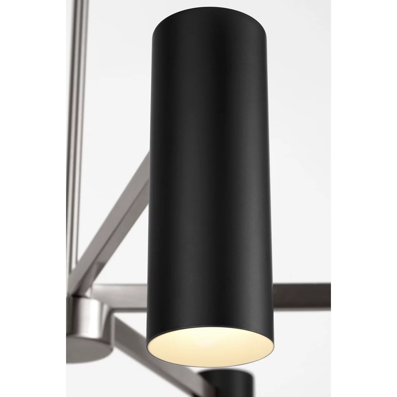 Zentro 8 Light 36 inch Brushed Nickel Chandelier Ceiling Light in Standard