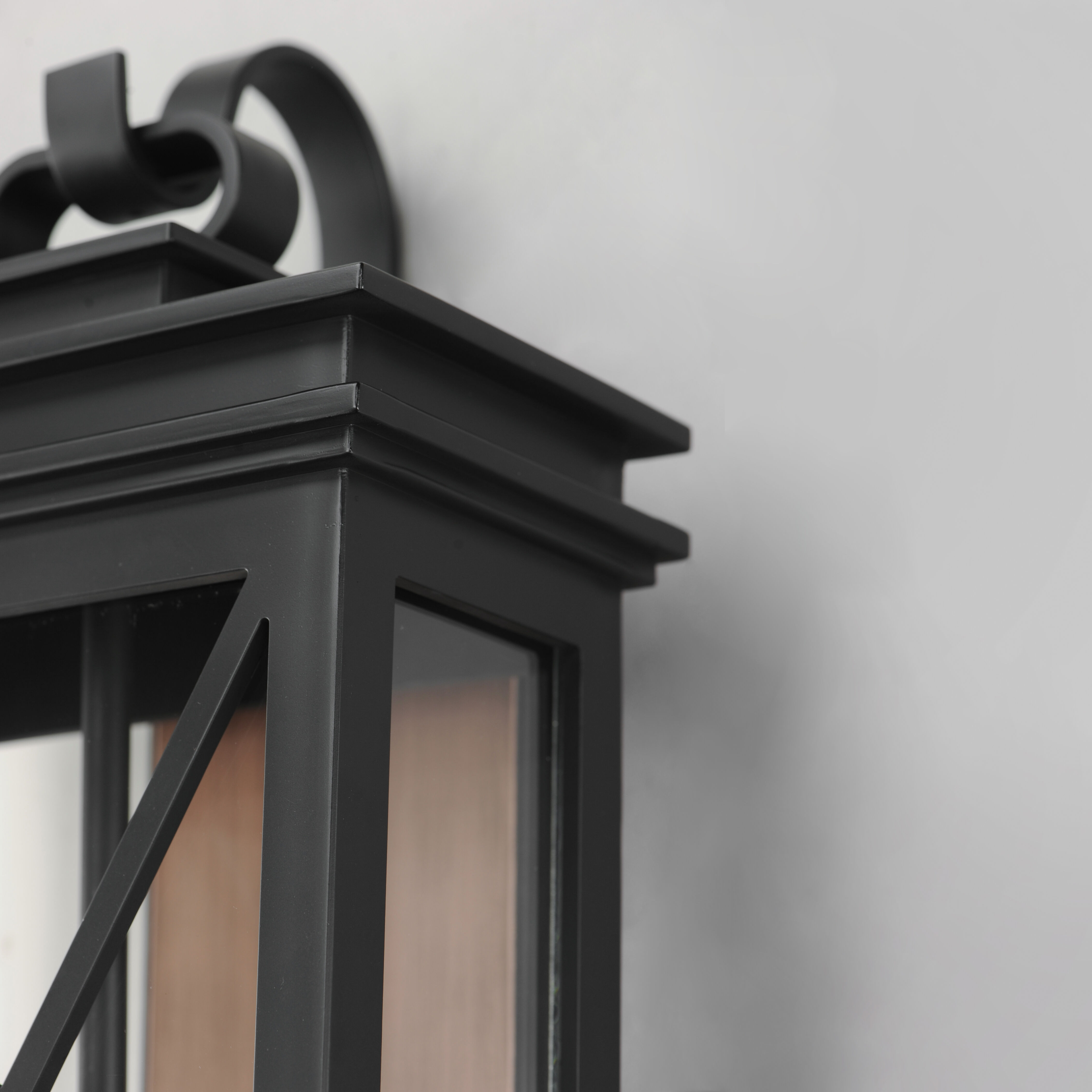 Yorktown VX 2 Light 21.5 inch Black and Aged Copper Outdoor Wall Mount