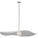 Windsor Smith Mahalo LED 40 inch Polished Nickel Pendant Ceiling Light in Matte White