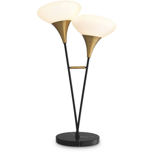 Duco 34.25 inch 5.00 watt Antique Brass Table Lamp Portable Light