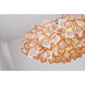 Canada LED 30.7 inch White and Orange Chandelier Ceiling Light
