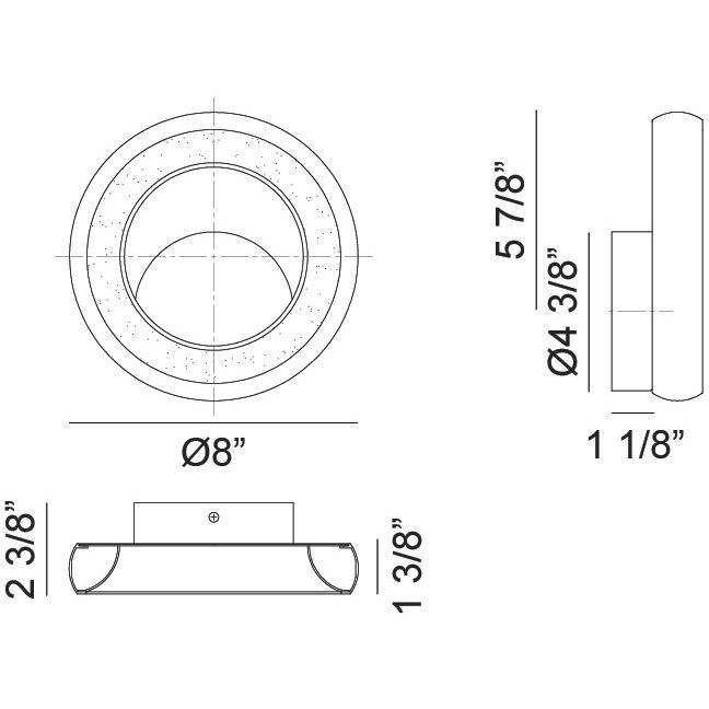 Maverick Wall Sconce Wall Light in Brushed Gold