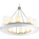 Summit 12 Light 35.43 inch Polished Stainless Steel Chandelier Ceiling Light