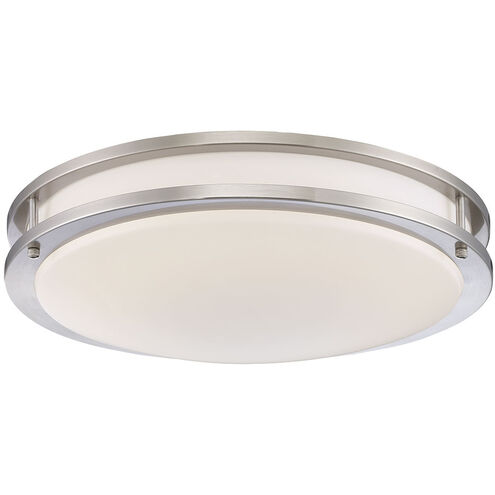 Warden 16 inch Satin Nickel Flush Mount Ceiling Light, Medium