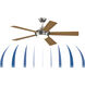 Celano V2 52 inch Brushed Nickel with Cherry/Dark Walnut Blades Fan-Uni