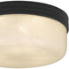 Langford 3 Light 15 inch Matte Black Flush Mount Ceiling Light
