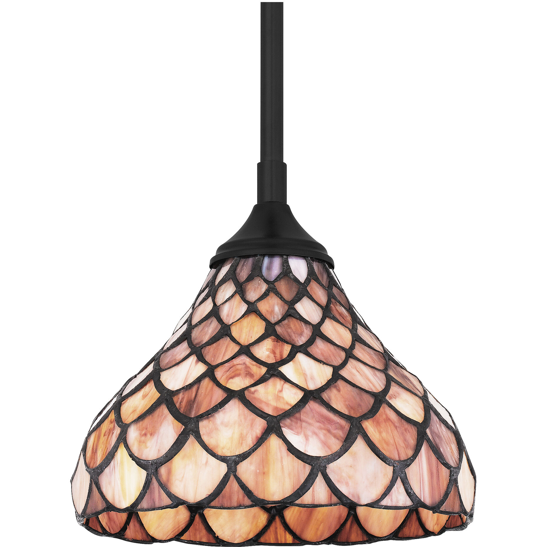 Ursa 1 Light 8 inch Matte Black Mini Pendant Ceiling Light, Small