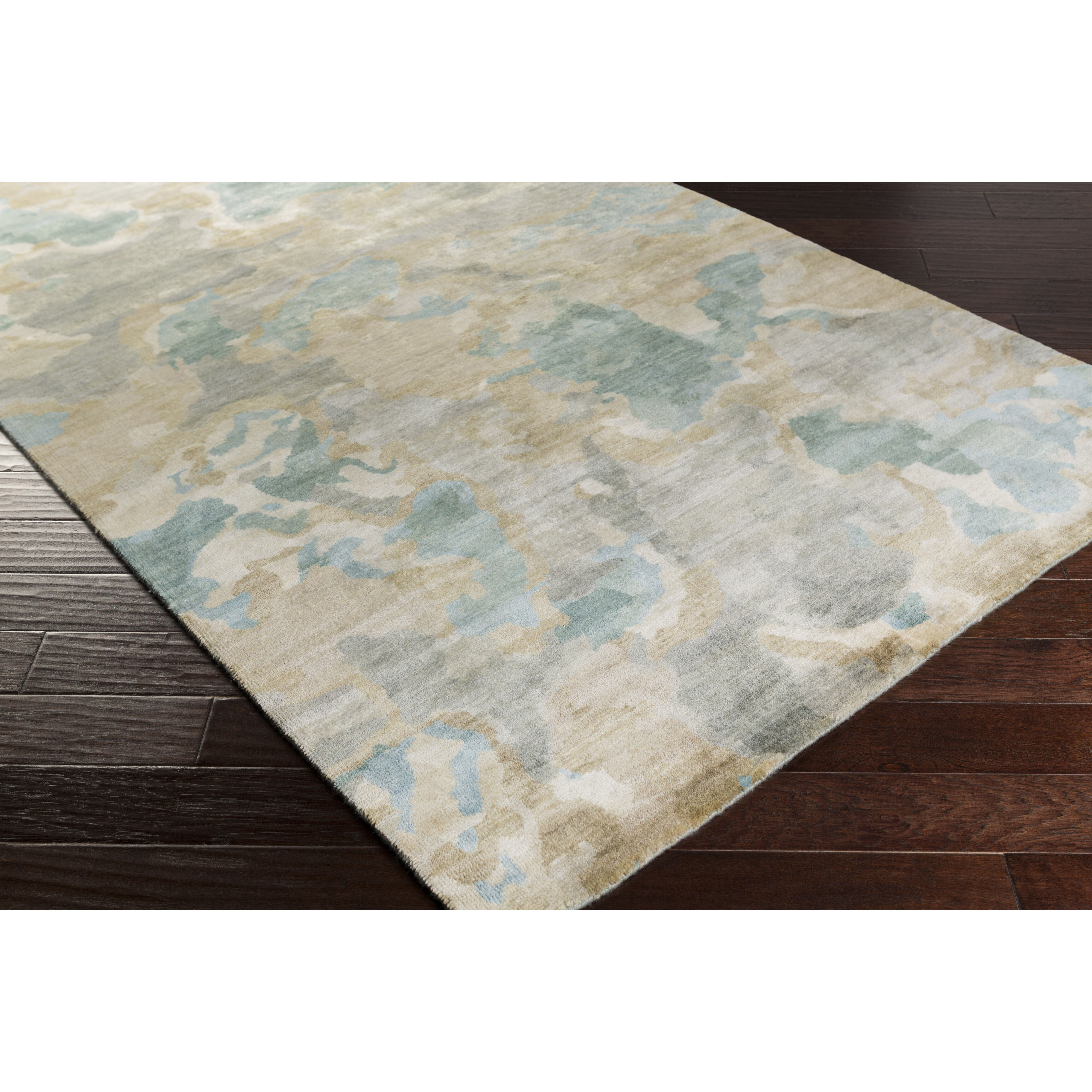 Slice of Nature 132 X 96 inch Pale Blue Rug in 8 x 11, Rectangle