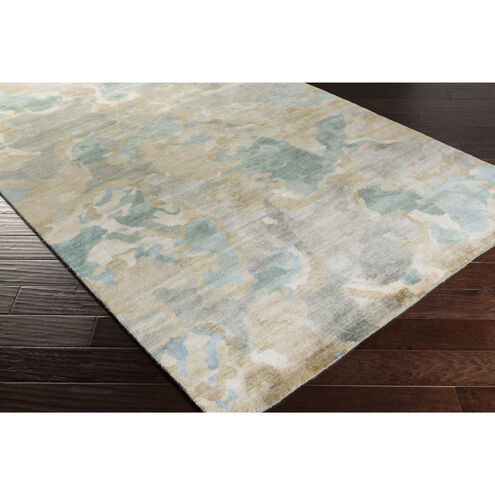 Slice of Nature 96 X 60 inch Pale Blue Rug in 5 x 8, Rectangle