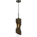 Zamora 1 Light 6 inch Smoky Wood Pendant Ceiling Light