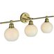 Collier 3 Light 28 inch Satin Gold Bath Sconce Wall Light