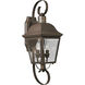 Tiera 2 Light 21 inch Antique Bronze Outdoor Wall Lantern, Medium